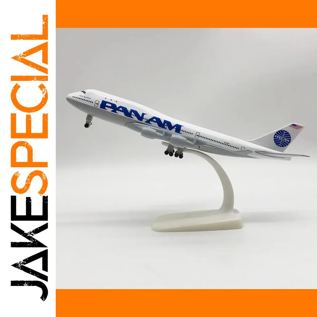 Pan Am B747 Diecast Airplane Model 20cm 1 Pan Am B747 Diecast Airplane Model 20cm