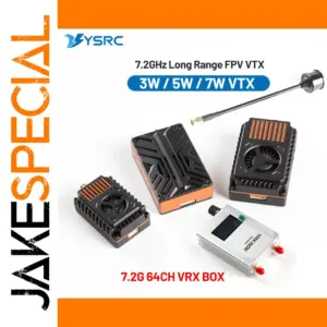 FPV VTX 7.2GHz Video Transmitter 3W 5W 7W