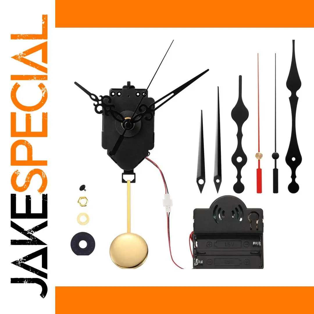 Black and Gold Clock Mechanism Kit 1 Black and Gold Clock Mechanism Kit