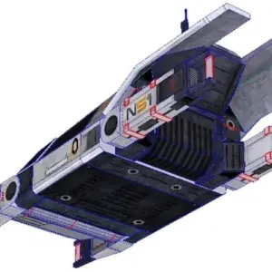 Mass Effect UT47 Kodiak Drop Fighter Papercraft Model 5 b32a1dd23719483d980282bd upscaled