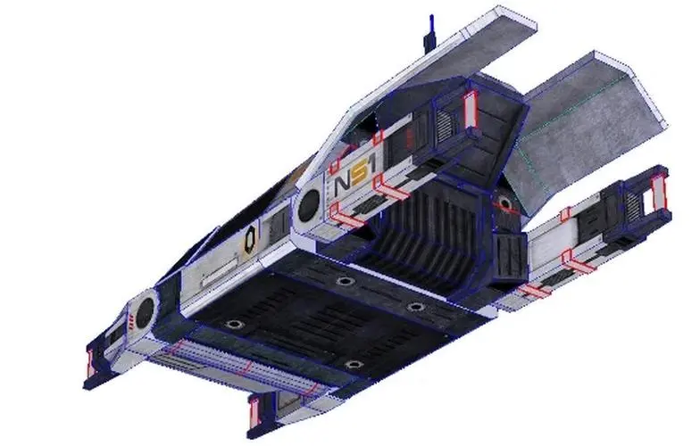Mass Effect UT47 Kodiak Drop Fighter Papercraft Model 3 Mass Effect UT47 Kodiak Drop Fighter Papercraft Model - Image 3