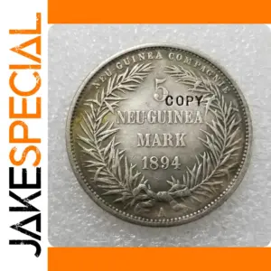 Vintage German 1894 5 Mark Replica Medal