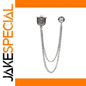 Silver Men’s Vintage Shield Brooch