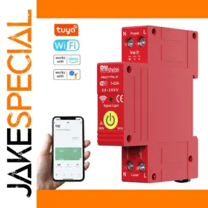 Red Smart Circuit Breaker for Home Safety