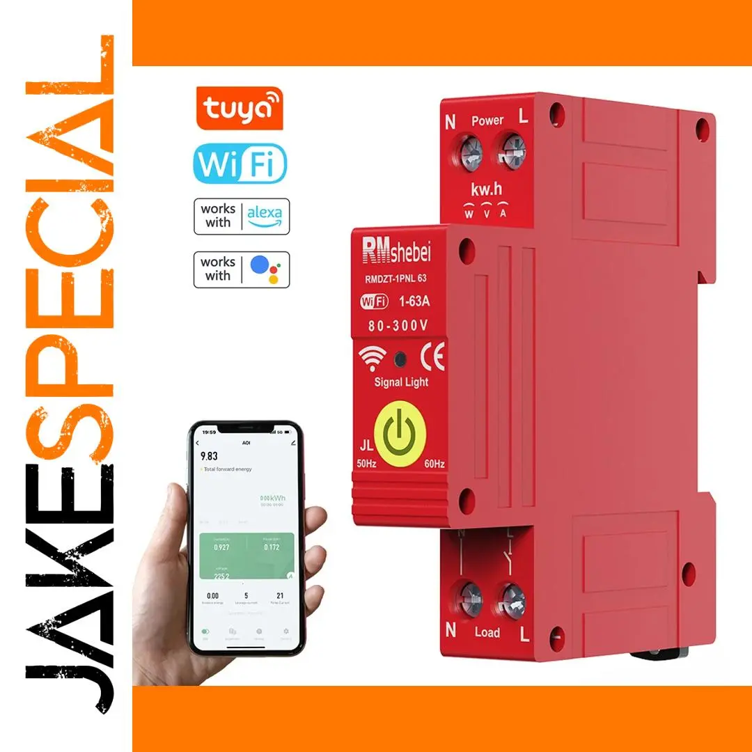 Red Smart Circuit Breaker for Home Safety 1 Red Smart Circuit Breaker for Home Safety