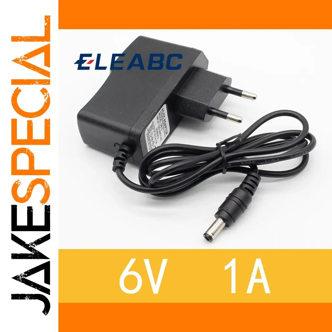 6V 1A Power Supply Adapter with EU Plug 1 6V 1A Power Supply Adapter with EU Plug
