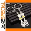 Silver Couple Keychains for Lovers