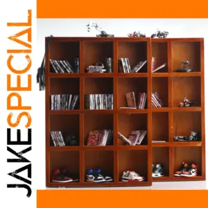 Vintage Wooden Shoe Cabinet for 12-Inch Figures