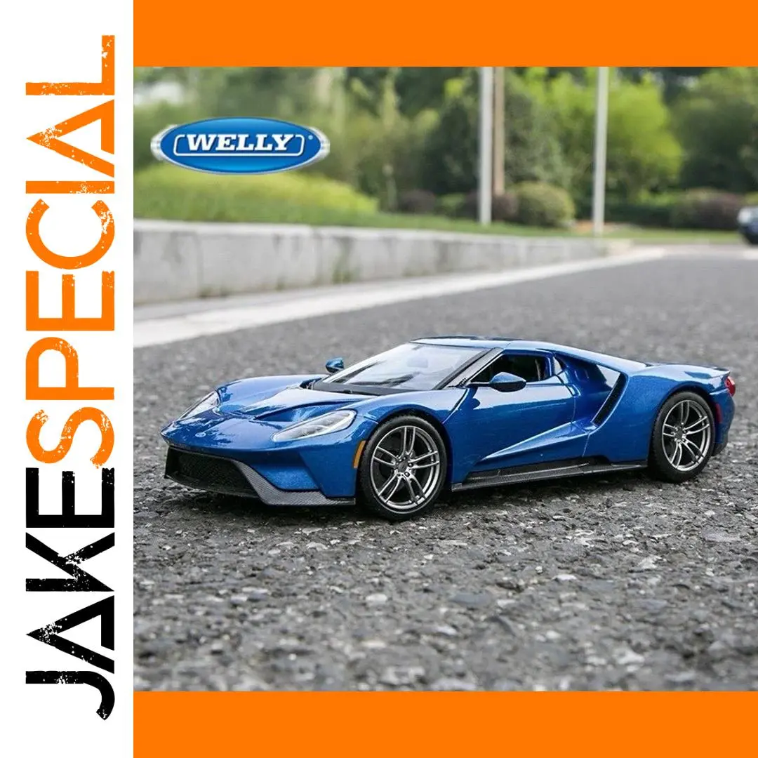 2017 Ford GT Diecast Model 1:36 Scale Blue 1 2017 Ford GT Diecast Model 1:36 Scale Blue