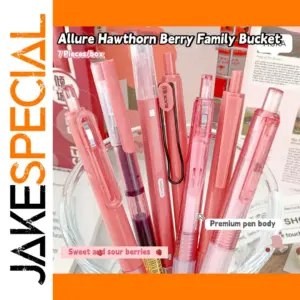 Colorful Gel Press Pen Set with 7 Shades