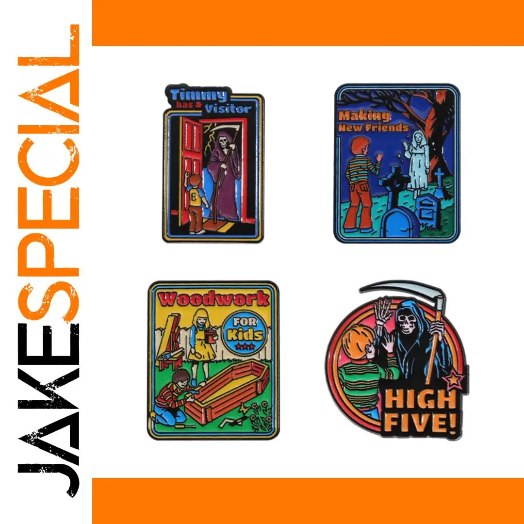 Horror Fairy Tale Alloy Brooch in 4 Colors 1 Horror Fairy Tale Alloy Brooch in 4 Colors