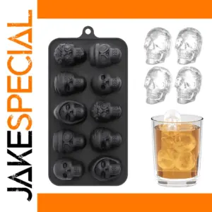 Skull-Shaped Ice Mold for Drinks