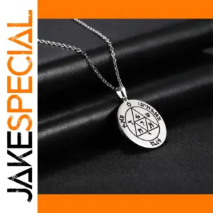 Vintage Stainless Steel Pentacle Necklace