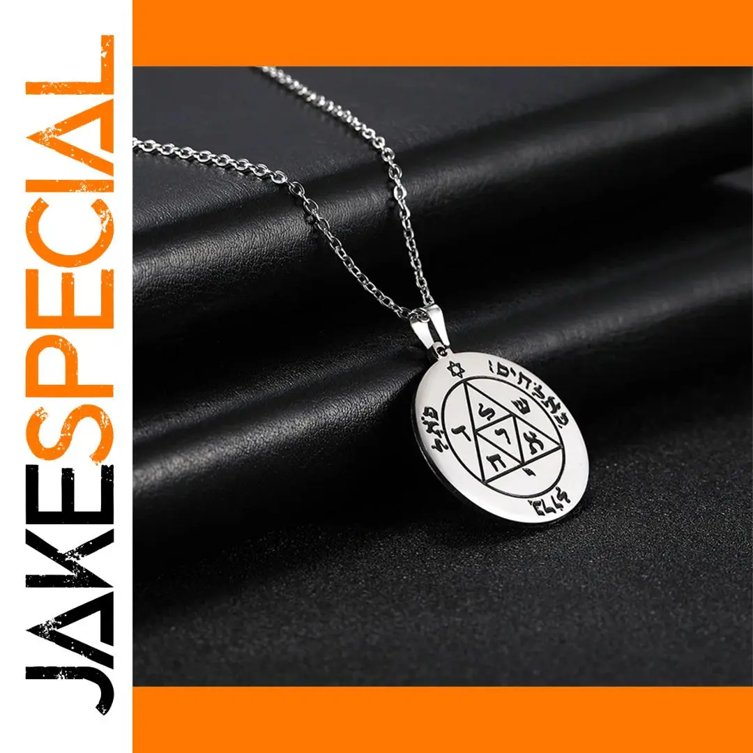 Vintage Stainless Steel Pentacle Necklace 1 Vintage Stainless Steel Pentacle Necklace