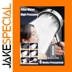 Modern Chrome Water-Saving Shower Head