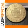 Vintage 1824 Brazil 10000 Reis Coin Replica