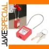 Red Stainless Steel Lockout Tagout Lock