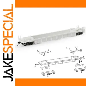 HO Scale 40' Well Car Model Kit by Evemodel