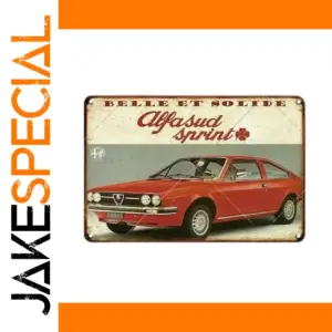Vintage Alfa Romeo Alfasud Sprint Metal Sign