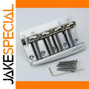 Chrome Hard-Tail Bass Bridge for Precision Sound