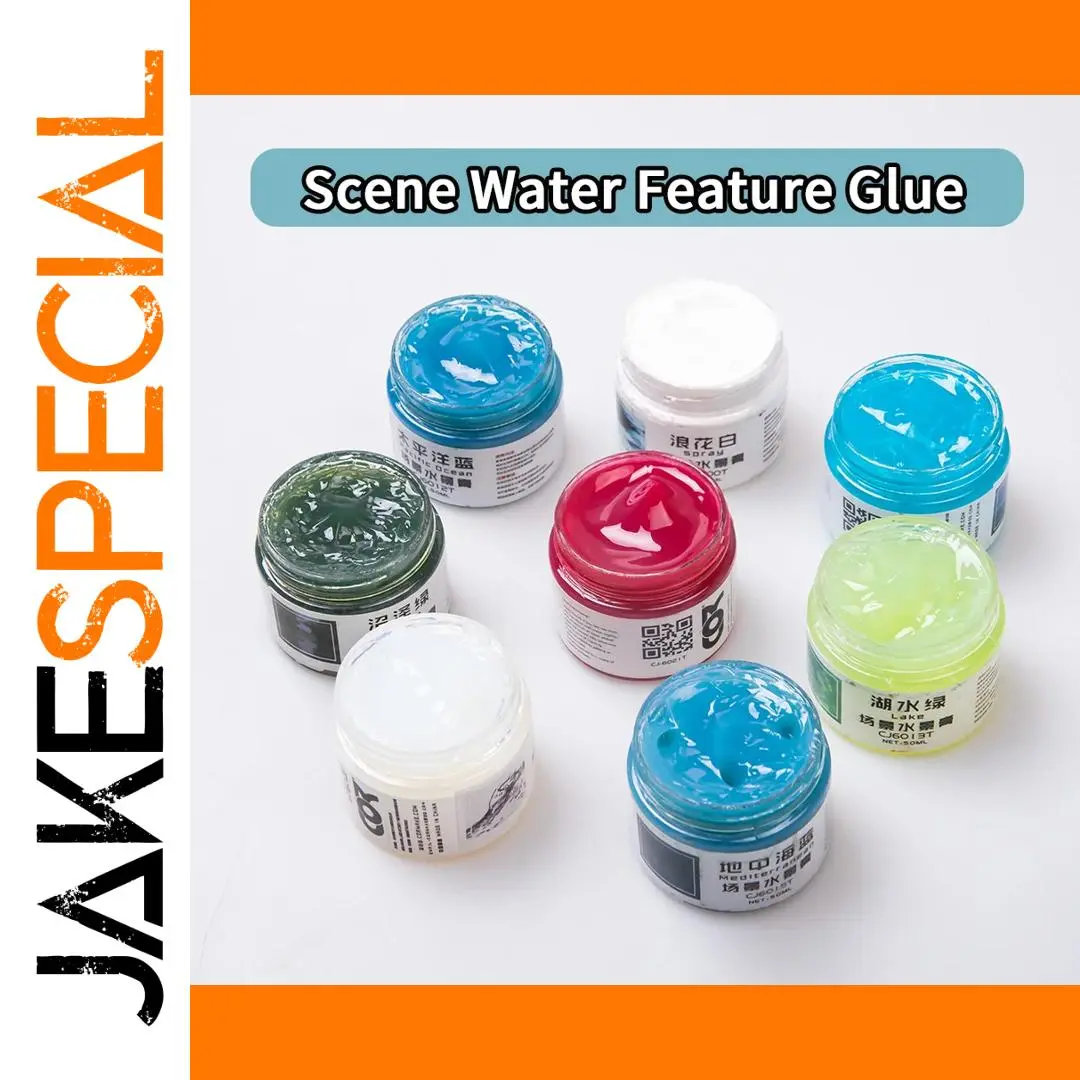 Vibrant Water Scene Glues Set - 8 Colors 1 Vibrant Water Scene Glues Set - 8 Colors