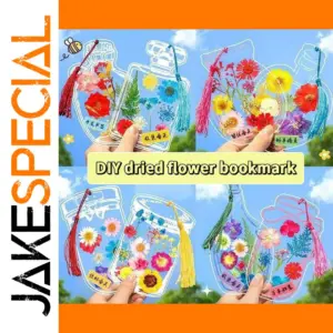 Bottle-Shaped Floral Bookmarks Set of 40 or 60