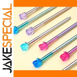 Set of 10 Crystal Rose Gel Pens in Pastel Hues
