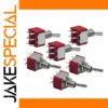 Red Mini Toggle Switch Set for Electronics