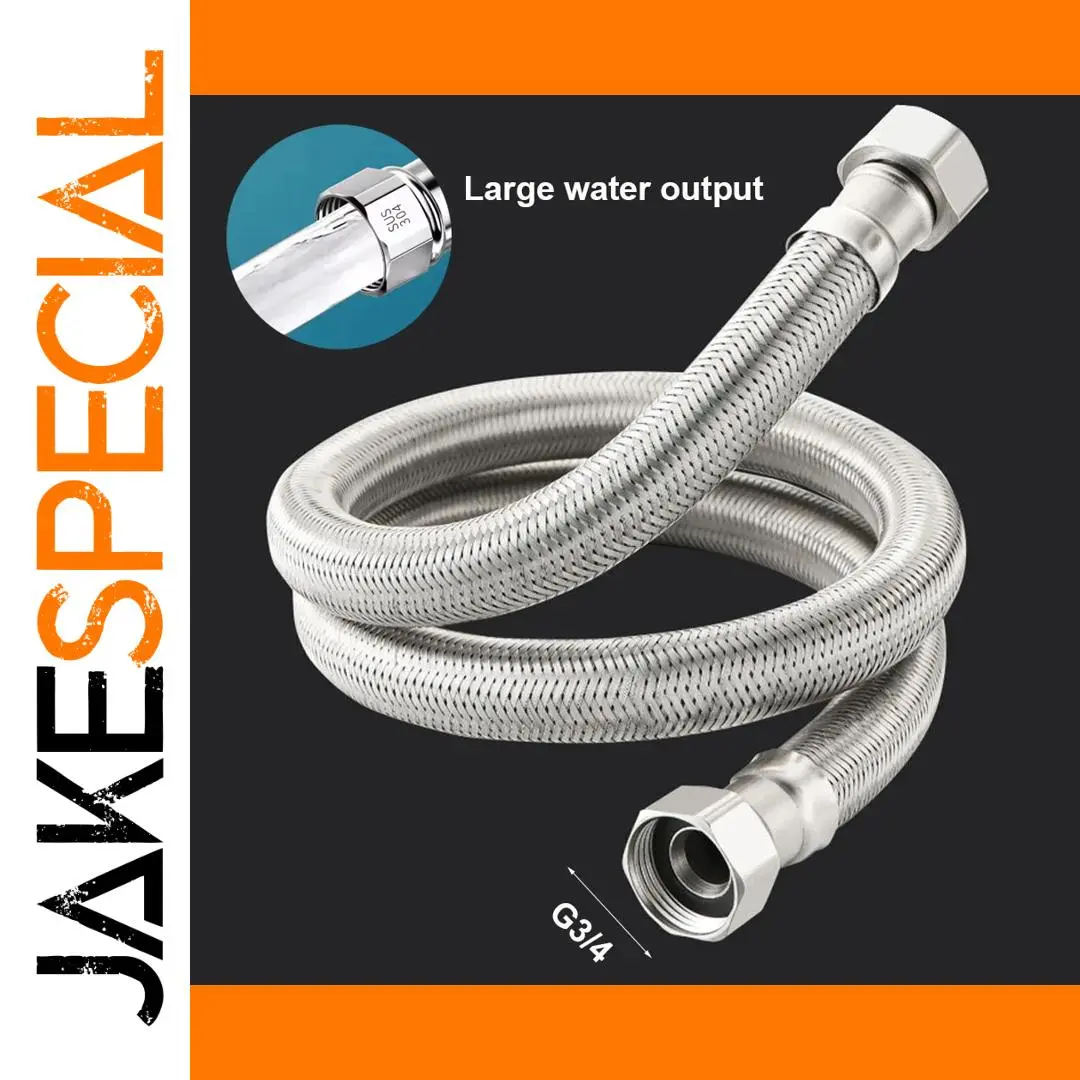 Stainless Steel Braided Plumbing Hose 20cm-200cm 1 Stainless Steel Braided Plumbing Hose 20cm-200cm
