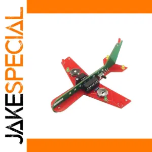 Miniature DIY Airplane Electronic Kit with LEDs