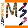 Colorful Adjustable Guitar Strap with Bold Patterns