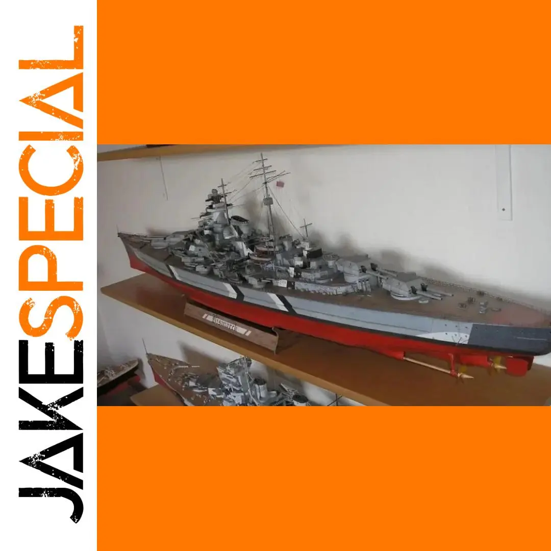 WWII German Battleship Paper Model 1/280 1 WWII German Battleship Paper Model 1/280
