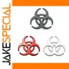 Biohazard Metal Car Stickers Set - 3D Alloy Logos