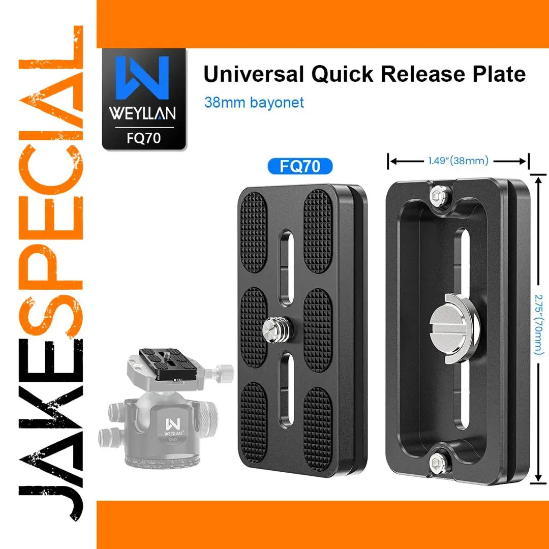 WEYLLAN FQ70 Quick Release Camera Plate 1 WEYLLAN FQ70 Quick Release Camera Plate