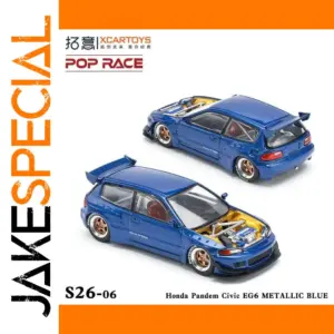 Vibrant Blue Honda Civic EG6 Diecast Model