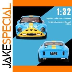Vibrant Blue Ferrari 250 GTO Die-Cast Model