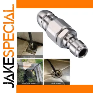 Stainless Steel Sewer Jetter Nozzle 5000 PSI