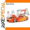 Vibrant Orange Mazda RX7 Diecast Model 1:24