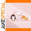 Cute Animal Brooch Set for Backpacks and Jackets