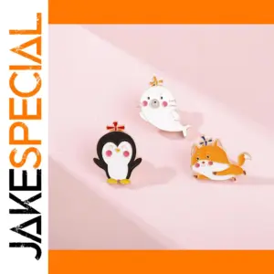 Cute Animal Brooch Set for Backpacks and Jackets