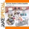 Modern Civilian Supplies Scene Kit for Dioramas