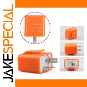 Vibrant Orange 12V Motorcycle LED Flasher Relay