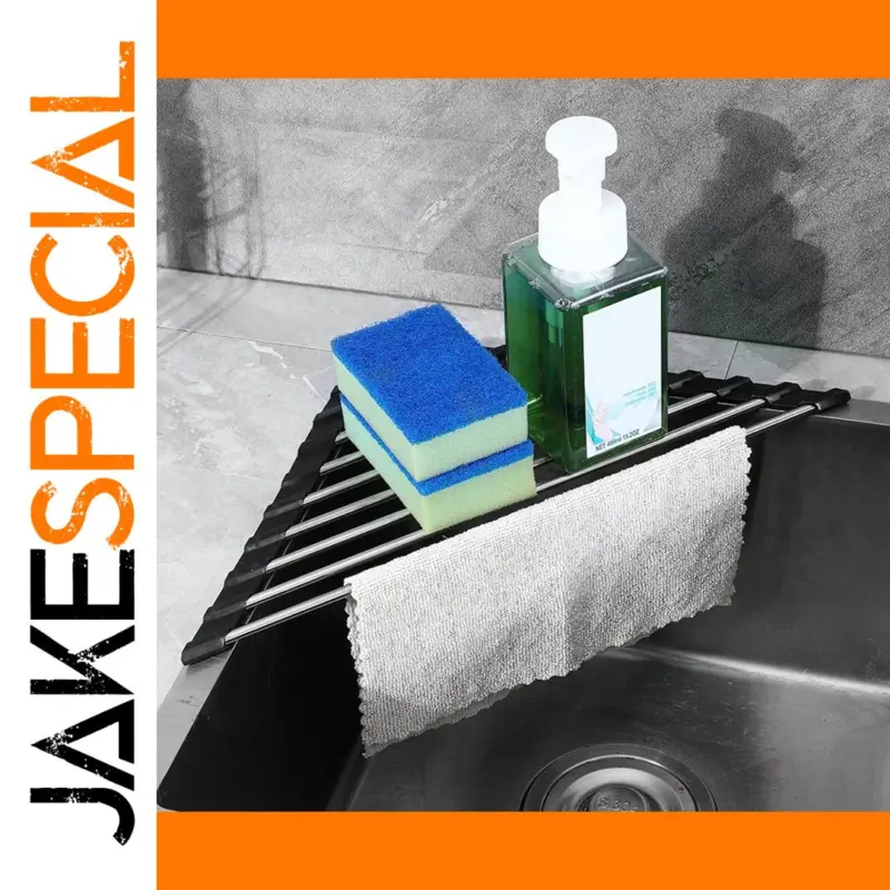 Maximize Your Kitchen Space with the Foldable Stainless Steel Corner Dish Drying Rack 1 b75465520f6e42a3be961365 product image