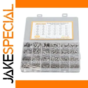 Stainless Steel Fastener Kit with 884 Pieces