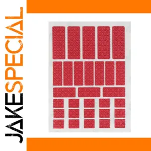 Vibrant Red Anti-Slip Mouse Grip Sticker