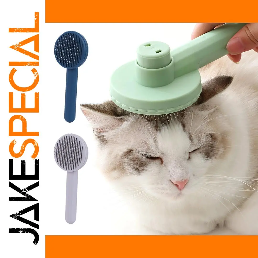 Light Green Pet Grooming Brush for Cats 1 Light Green Pet Grooming Brush for Cats