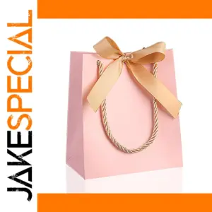 Elegant Paper Gift Bag Set with Butterfly Knots