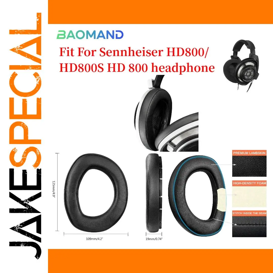 Premium Replacement Ear Pads for Sennheiser HD800 1 Premium Replacement Ear Pads for Sennheiser HD800