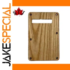 Natural Wooden Guitar Pickguard and Backplate Set