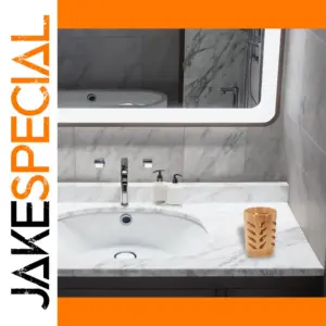 Elegant Bamboo Toothbrush Holder for Bathroom